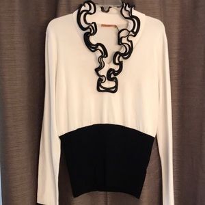 NWT Belldini Black and White sweater